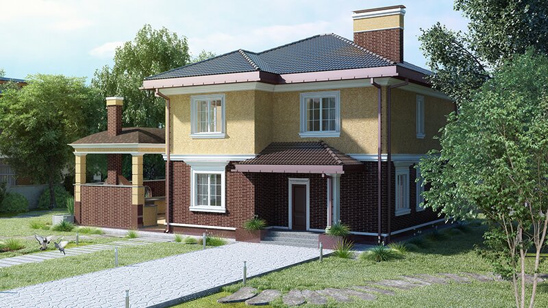 Проект дома в классическом стиле